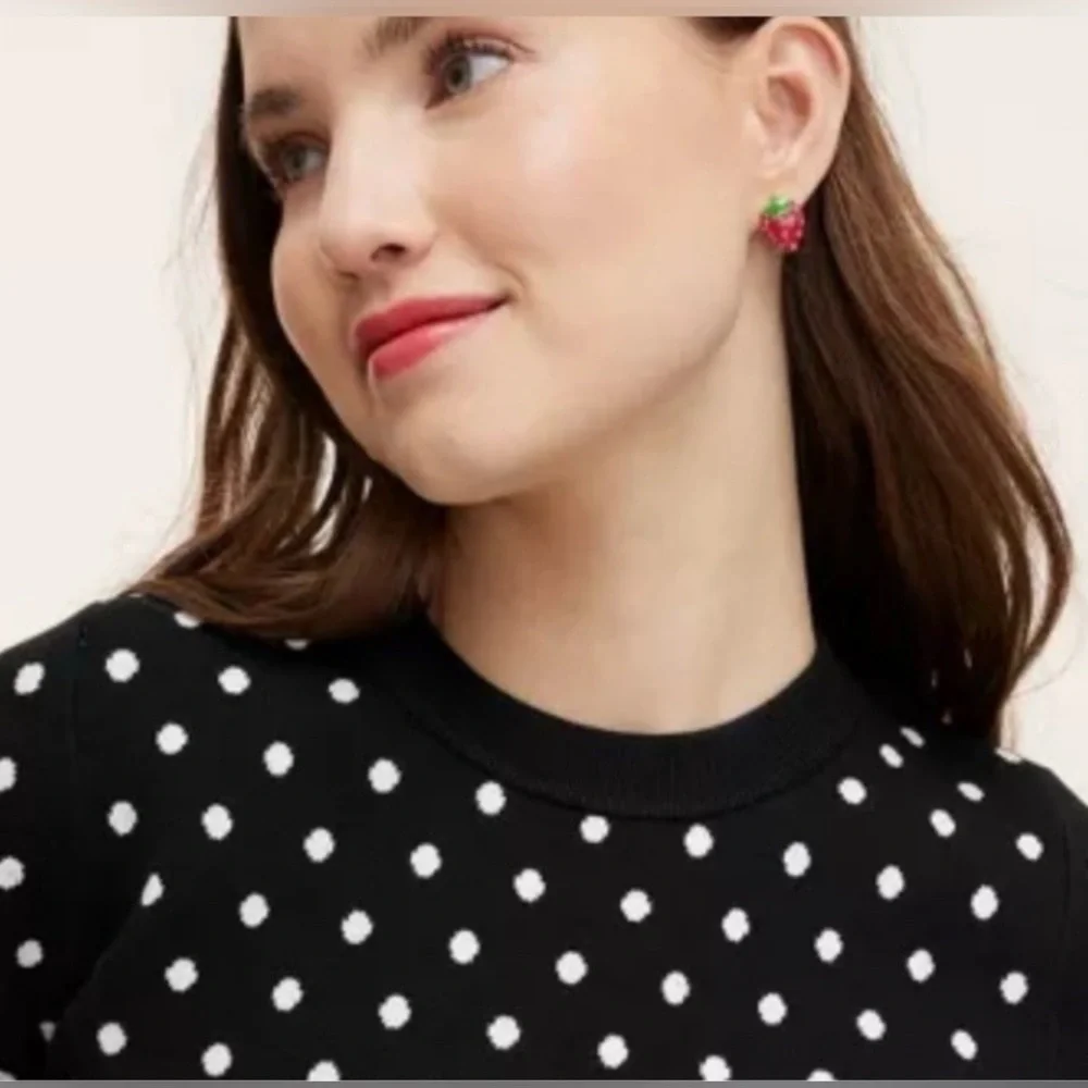 PICK (1) KATE SPADE NEW YORK STUD EARRING DAISY,CUP,FRIES,SUNGLASSES,STRAWBERRY - Picture 7 of 9